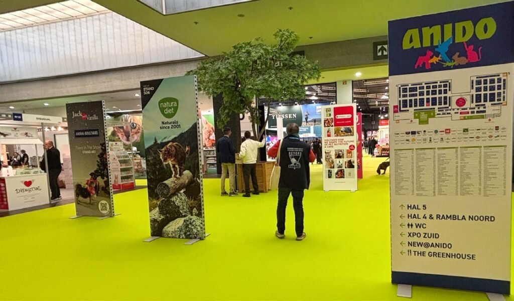 Entrée du salon professionnel ANIDO 2026 au Kortrijk Xpo de Courtrai