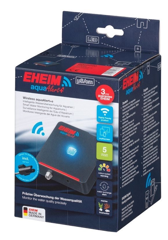 Boîtier de la sonde connectée EHEIM aquaAlert+e