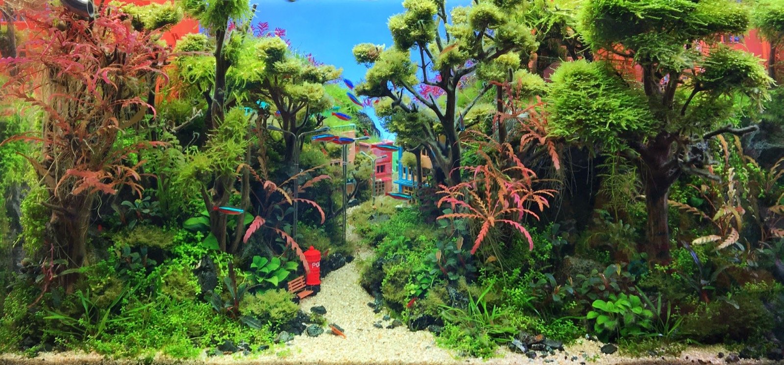 Aquascape Parc public évoquant un jardin avec arbres et espaces verts, réalisation Ittipong Deewan
