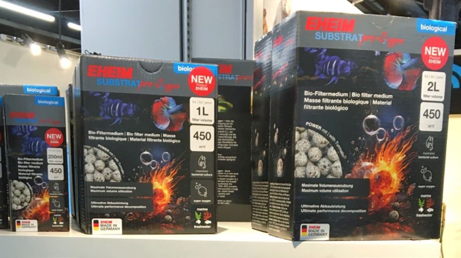 Trois tailles de boites EHEIM SubstratPro O2xygene