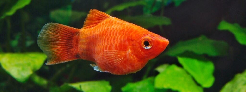 Mâle platy corail Xiphophorus maculatus