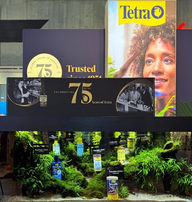 Stand TETRA célébrant ses 75 ans au salon Interzoo 2026